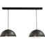 Industriële hanglamp Larino Ø40cm gunmetal/wit