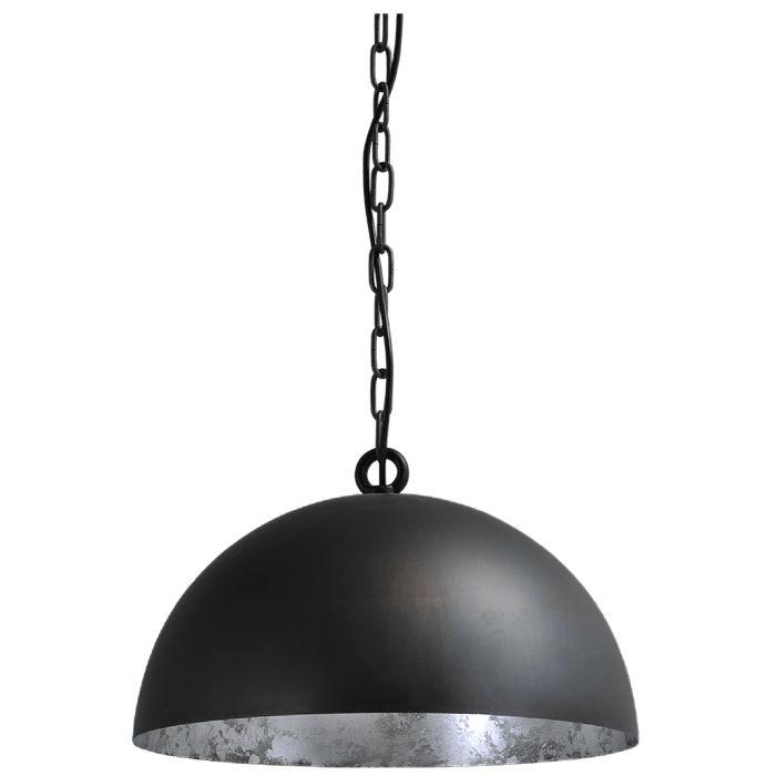 Industriële hanglamp Larino Ø40cm gunmetal buitenkant E27