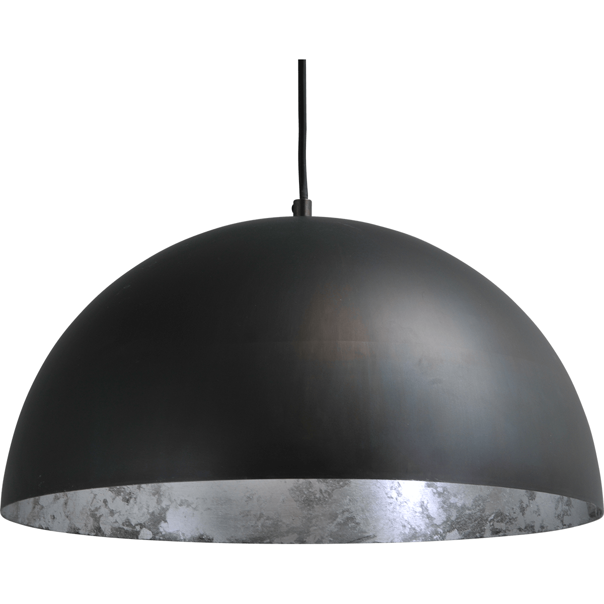 Industriële hanglamp Larino Ø40cm gunmetal buitenkant E27
