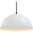 Industriële hanglamp Larino Ø30cm wit buitenkant E27