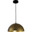 Hanglamp Larino Ø30cm bladgouden buitenkant - bladgouden binnenkant - zwarte pvc kabel 200cm - MASTERLIGHT