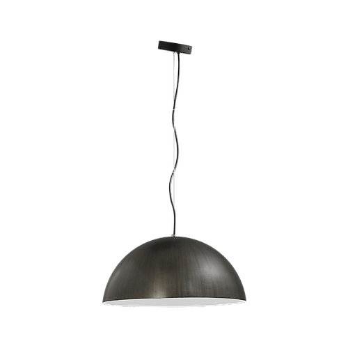 Industriële hanglamp Larino Ø30cm gunmetal buitenkant E27