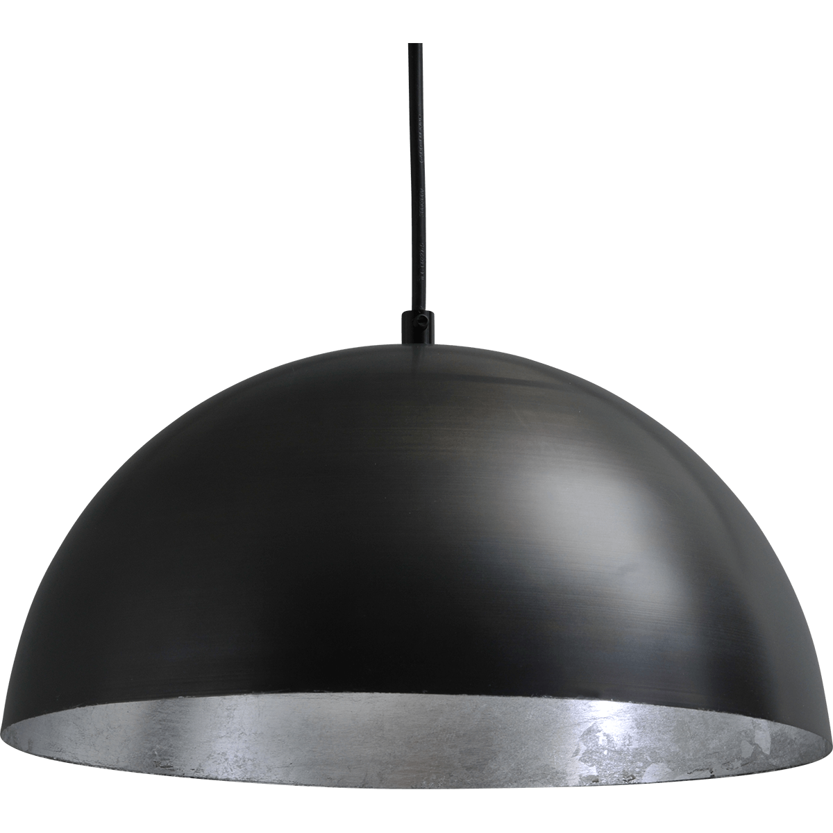 Industriële hanglamp Larino Ø30cm gunmetal buitenkant E27