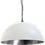 Industriële hanglamp Larino Ø60cm wit buitenkant