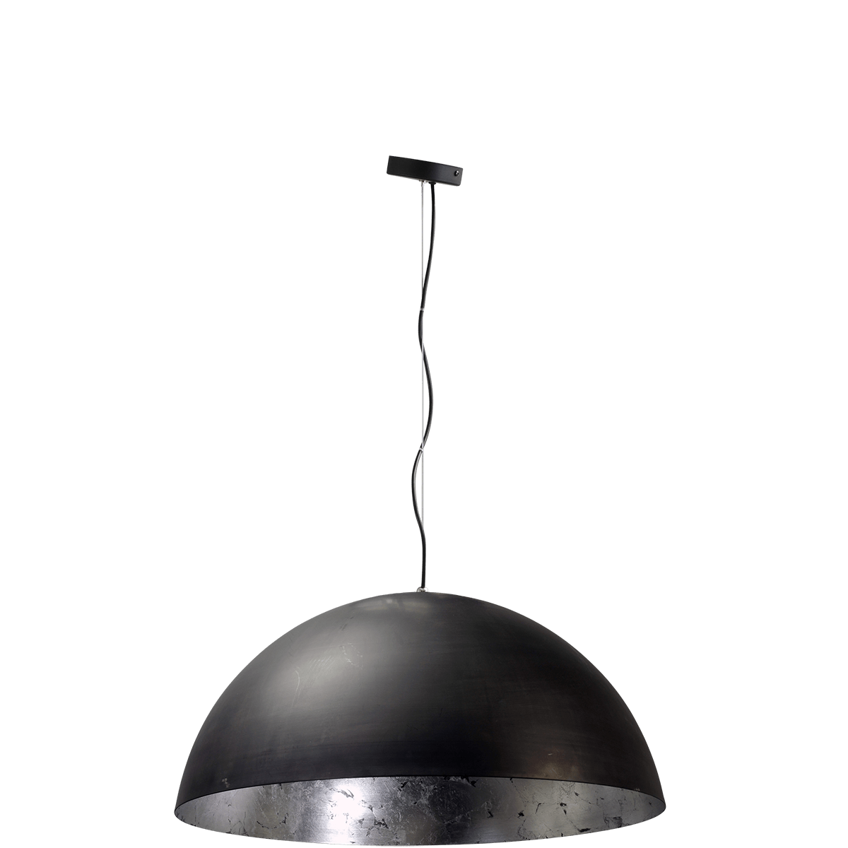 Industriële hanglamp Larino Ø60cm gunmetal buitenkant