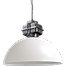 Industriële hanglamp Larino Ø80cm wit buitenkant