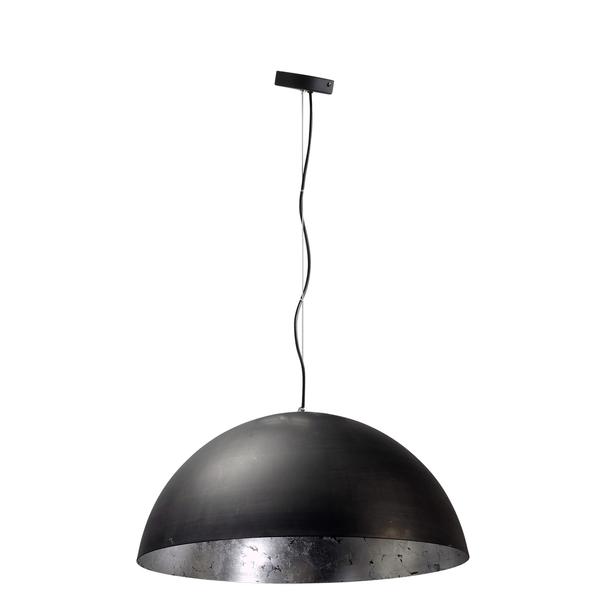 Industriële hanglamp Larino Ø 80cm gunmetal buitenkant