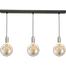 Hanglamp Tessi 3-lichts mat nikkel 100x8cm