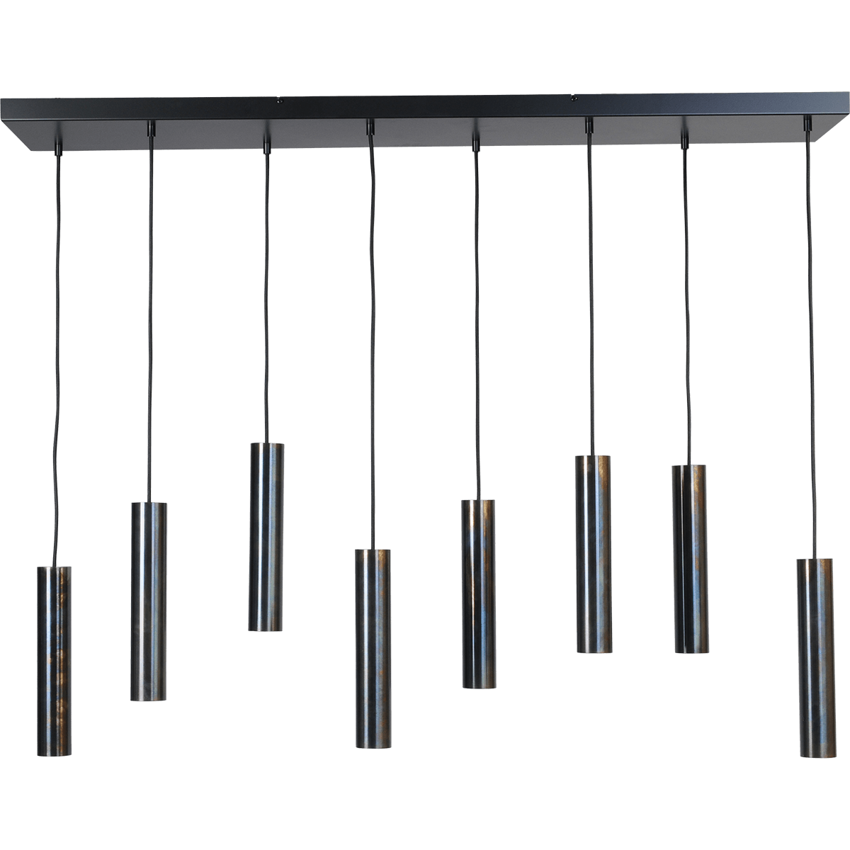Hanglamp Run 8-lichts dappled oil