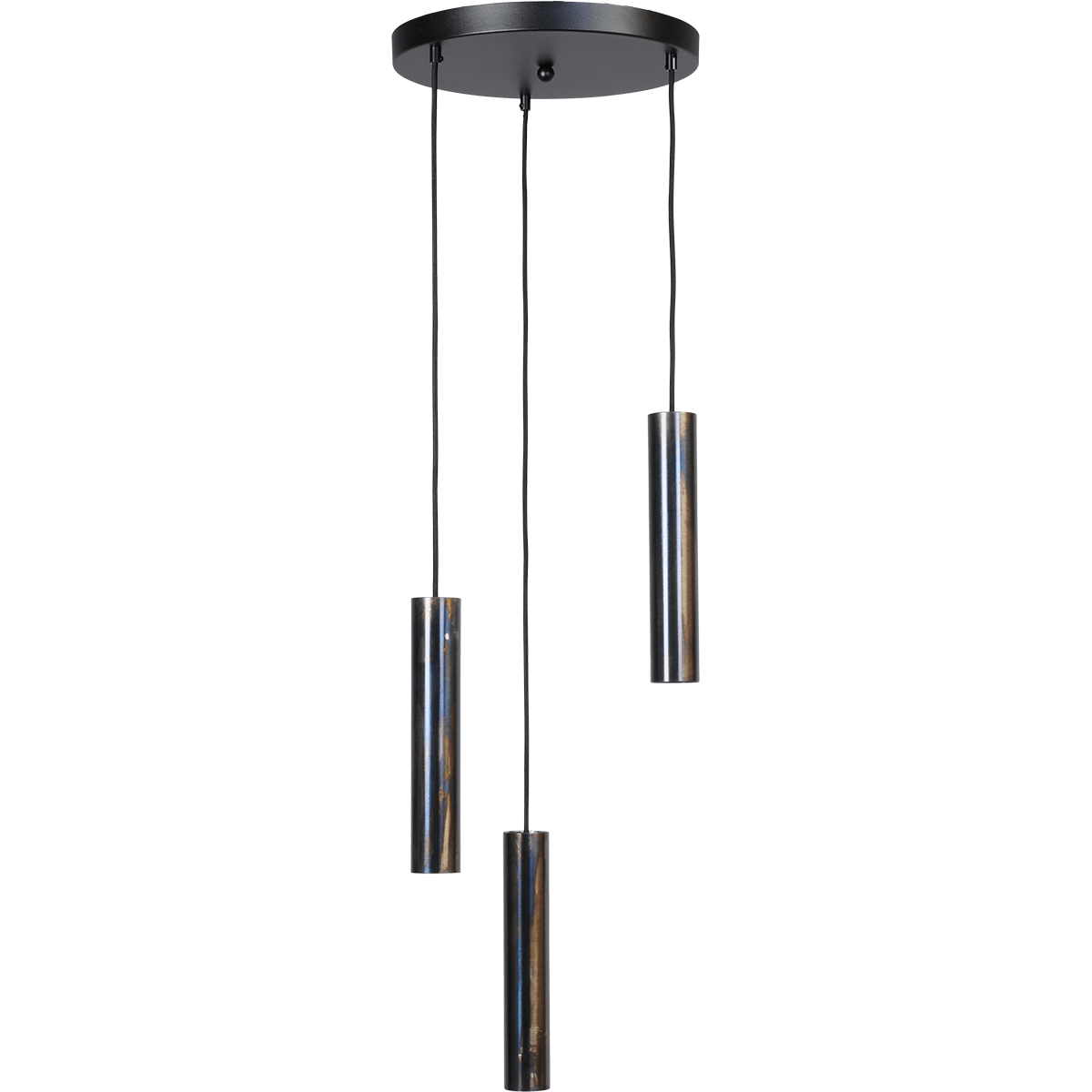 Hanglamp Run 3-lichts dappled oil