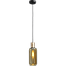 Hanglamp Bounty 1-lichts mat zwart/mat goud - kabel pvc 200cm - glas Smoke 62260-05-5 - MASTERLIGHT