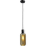 Hanglamp Bounty 1-lichts mat zwart - kabel pvc 200cm - glas Smoke 62260-05-5 - MASTERLIGHT