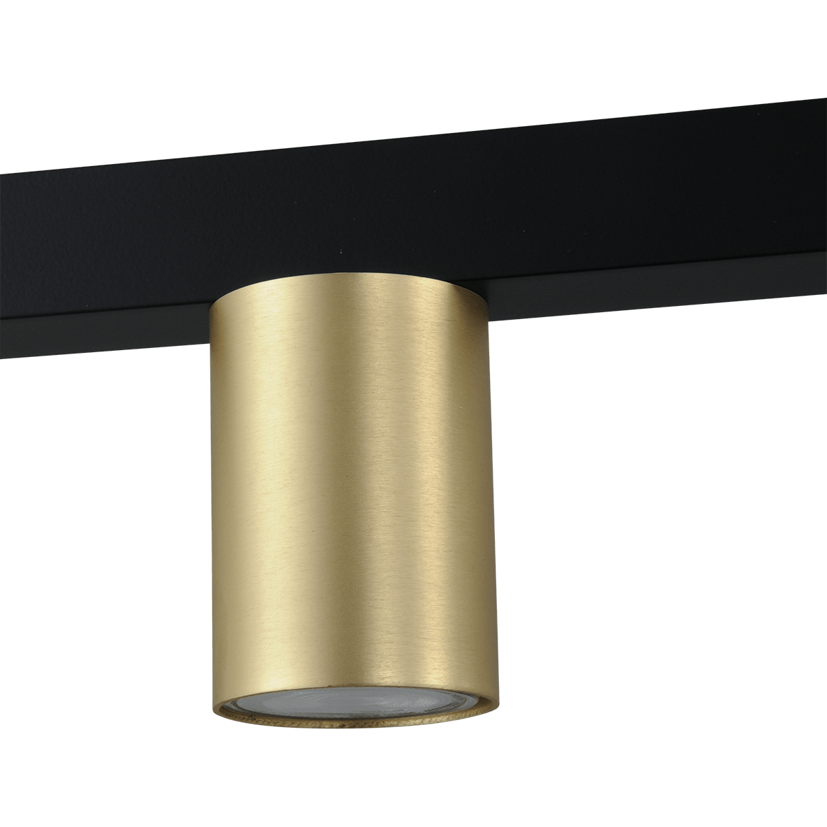 Hanglamp Bounce zwart/mat goud 4-lichts - breedte 100cm - exclusief 4x GU10 - MASTERLIGHT