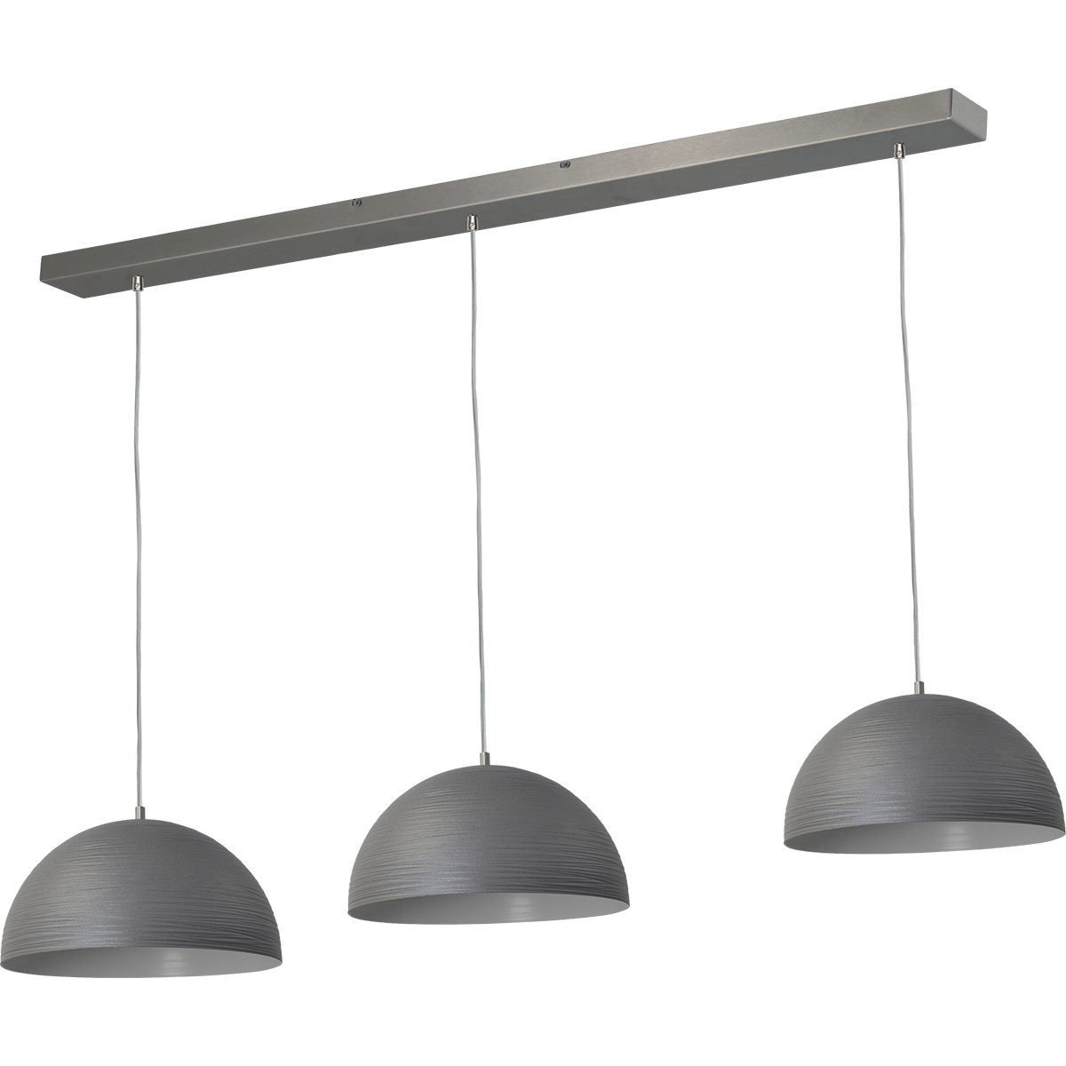 Industriële hanglamp Casco Ø300mm 3-lichts 00-beton look