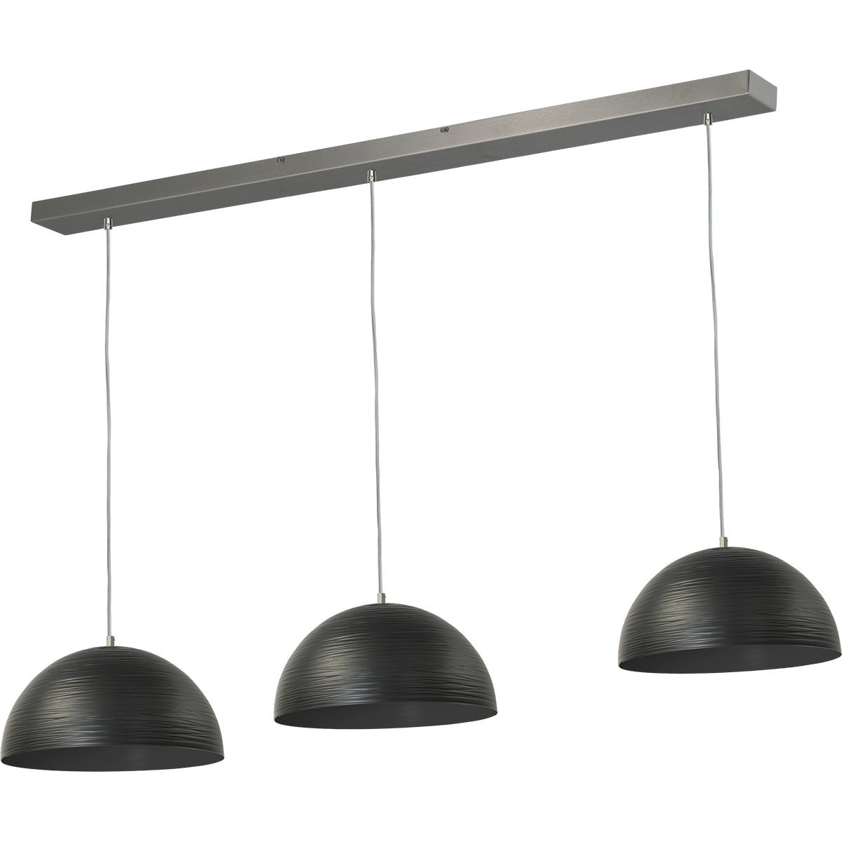 Industriële hanglamp Casco Ø300mm 3-lichts 05-zwart