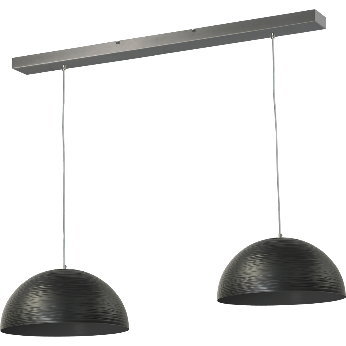 Industriële hanglamp Casco Ø350mm 2-lichts 05-zwart