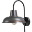 Industriële wandlamp di Panna gunmetal lengte 42cm diepte 32