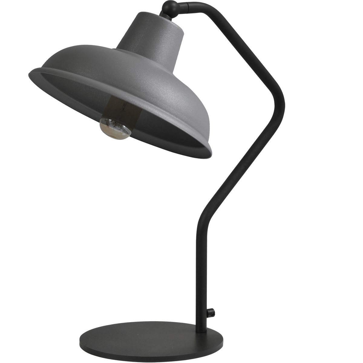 Industriële tafellamp di Panna zwart 1-lichts hoogte 53cm