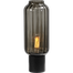 Tafellamp "Lett II" zwart hoogte 43cm zwart rookglas Ø15x32
