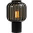 Tafellamp "Lett Rib" zwart hoogte 31cm