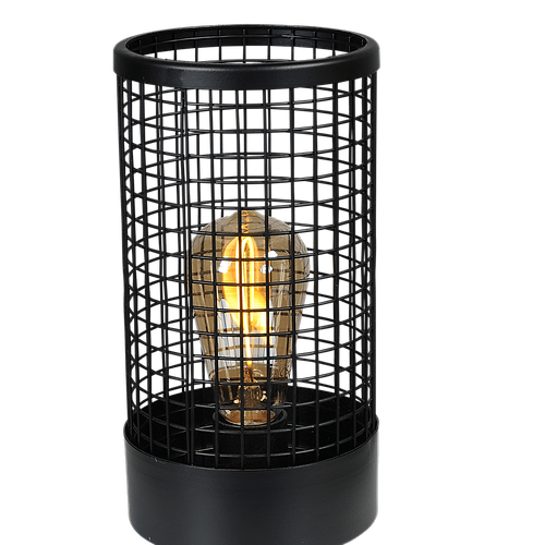 Industriële tafellamp Cage hoogte ..cm zwart