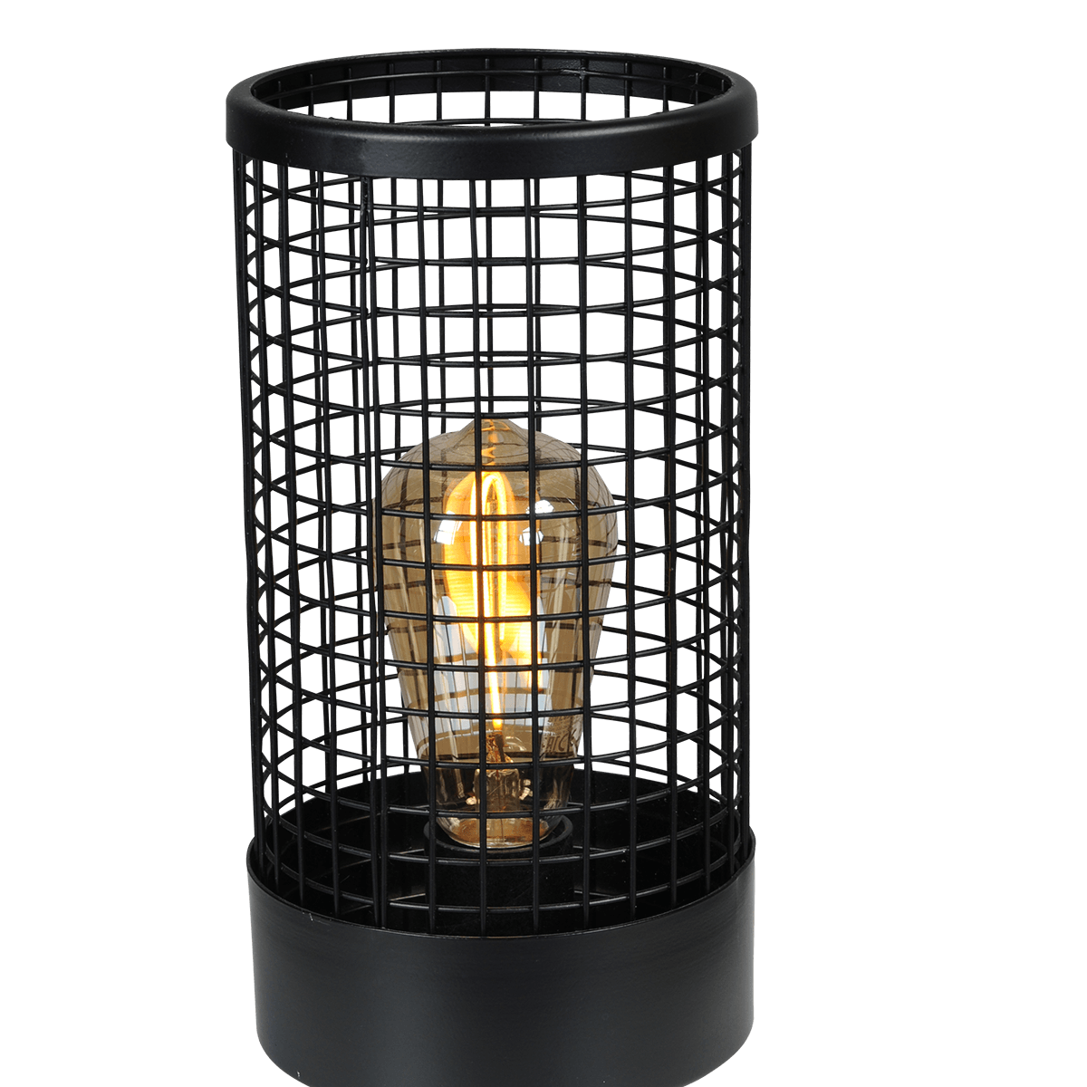 Industriële tafellamp Cage hoogte ..cm zwart