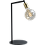 Tafellamp Tube 1-lichts zwart/glimmend messing hoogte 50cm