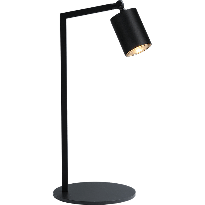 Tafellamp Bounce 1-lichts - mat zwart/mat zwart - hoogte 50cm - 1xGU10 - MASTERLIGHT - exclusief lichtbron - MASTERLIGHT