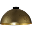 Plafondlamp Larino Ø40cm bladgouden buitenkant - bladgouden binnenkant - zwarte baldaklijn Ø10 -8cm - MASTERLIGHT