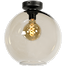 Plafondlamp Bella - zwart - glas smoke Ø30cm - MASTERLIGHT