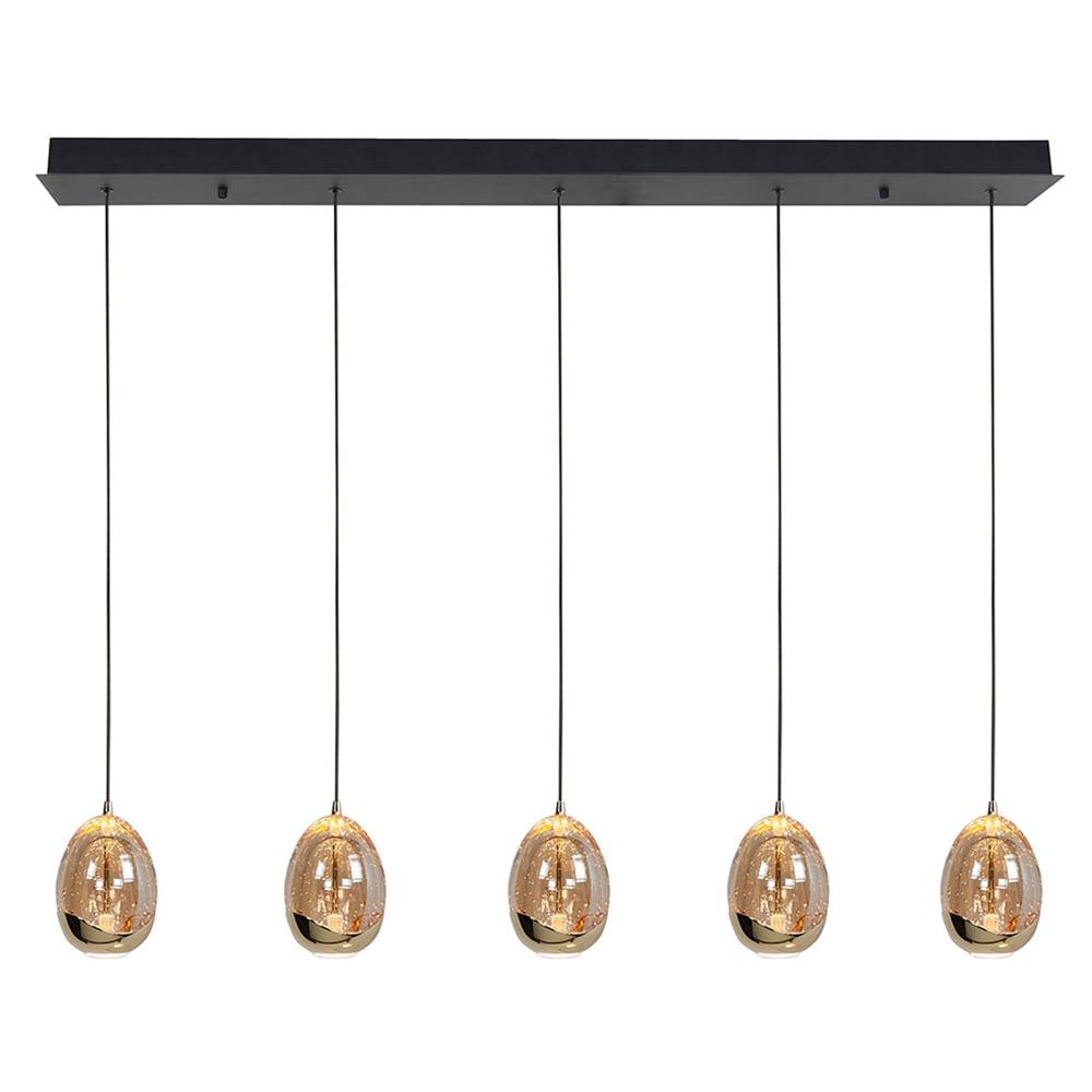 Hanglamp Golden Egg Balk 105cm 5 x 5W 2700K dimbaar