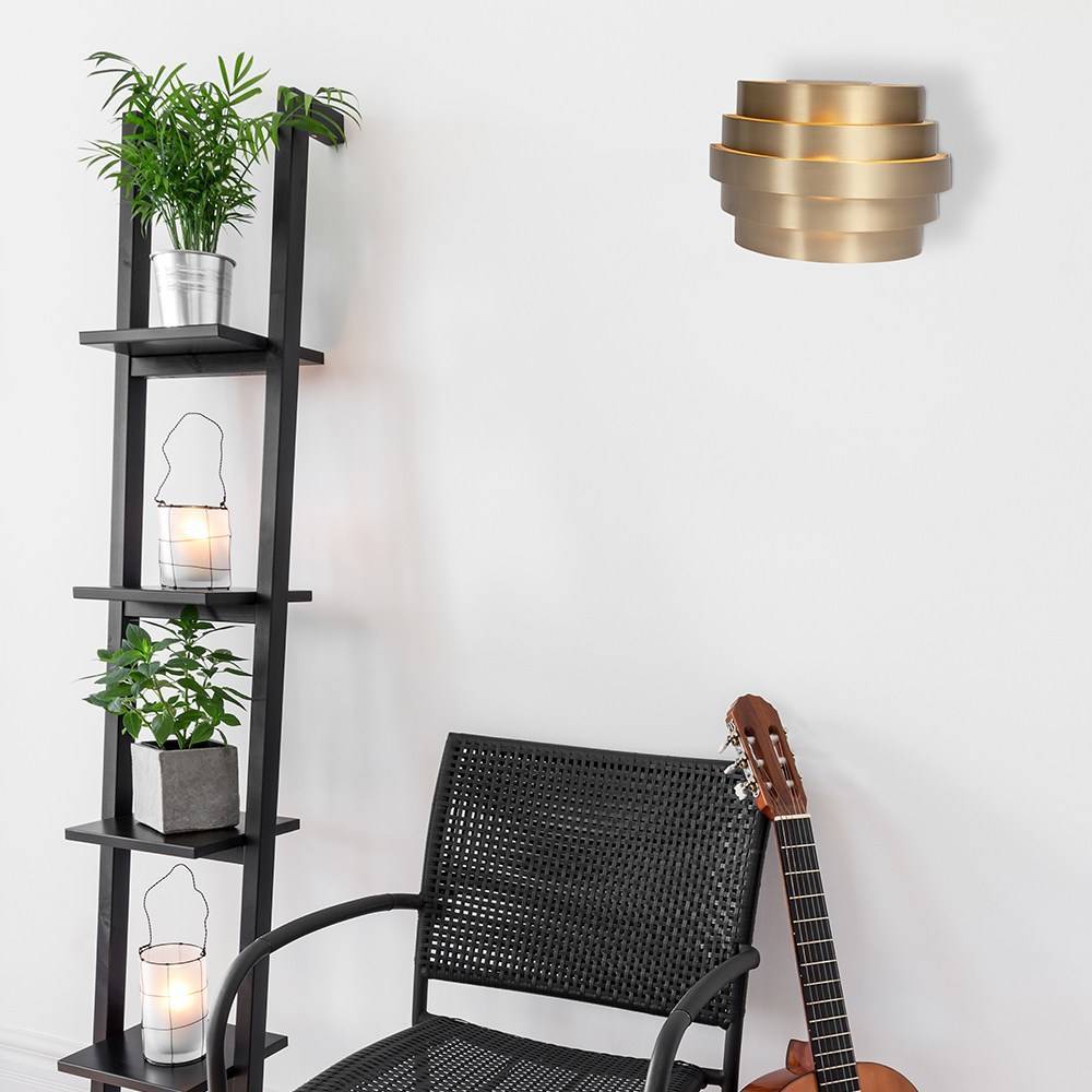 Wandlamp Scudo 250 G9 Messing