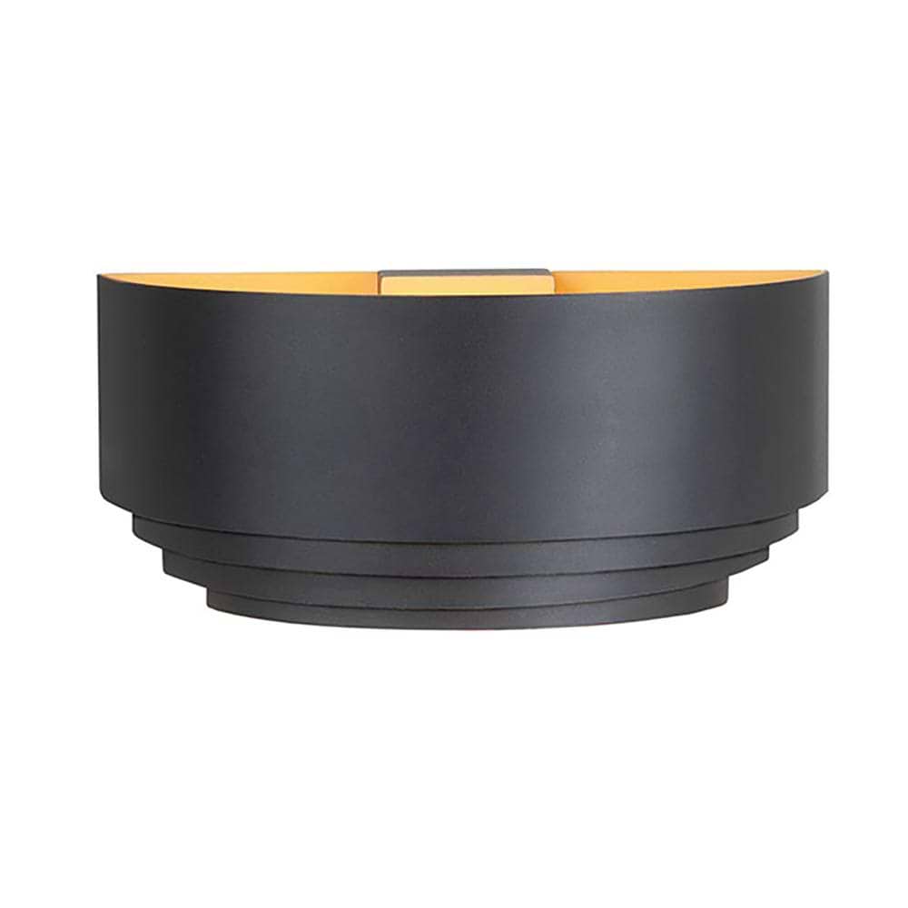 Wandlamp Elena 300 E14 Zwart/Goud
