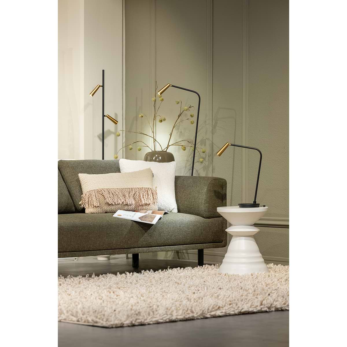 zwart/goud. Geïntegreerd LED. Serie Barry - ETH. Deze spot plafondlamp is dimbaar met een externe wanddimmer. In de Barry serie van ETH bevinden zich ook plafondspots met 1