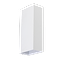 05-WL1330-31. Strakke witte wandlamp serie David van het merk ETH. Er kunnen twee GU10 LED spotjes in de wandlamp. De ene schijnt dan naar boven