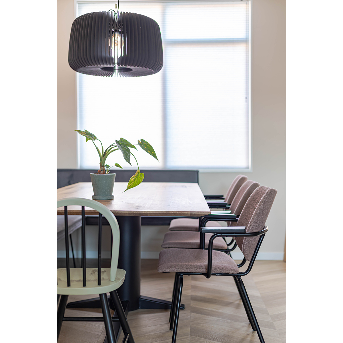 Houten hanglamp