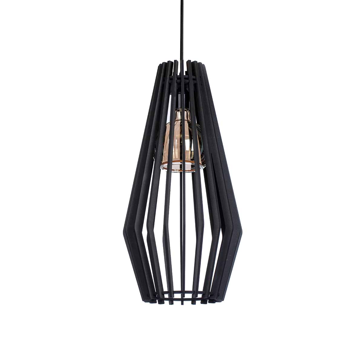 Houten hanglamp