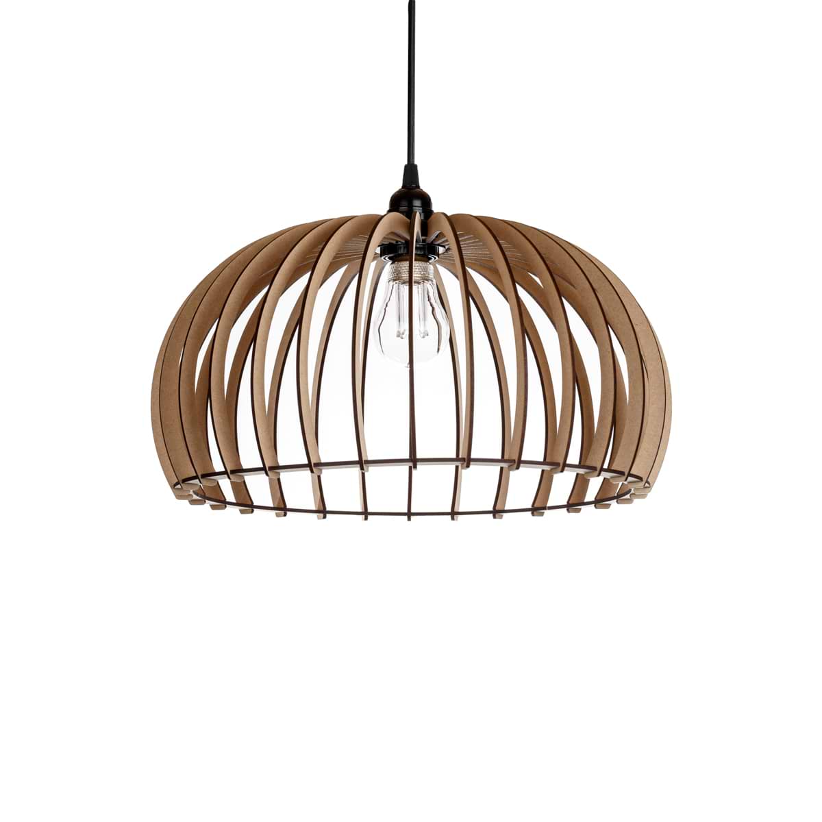 Houten hanglamp