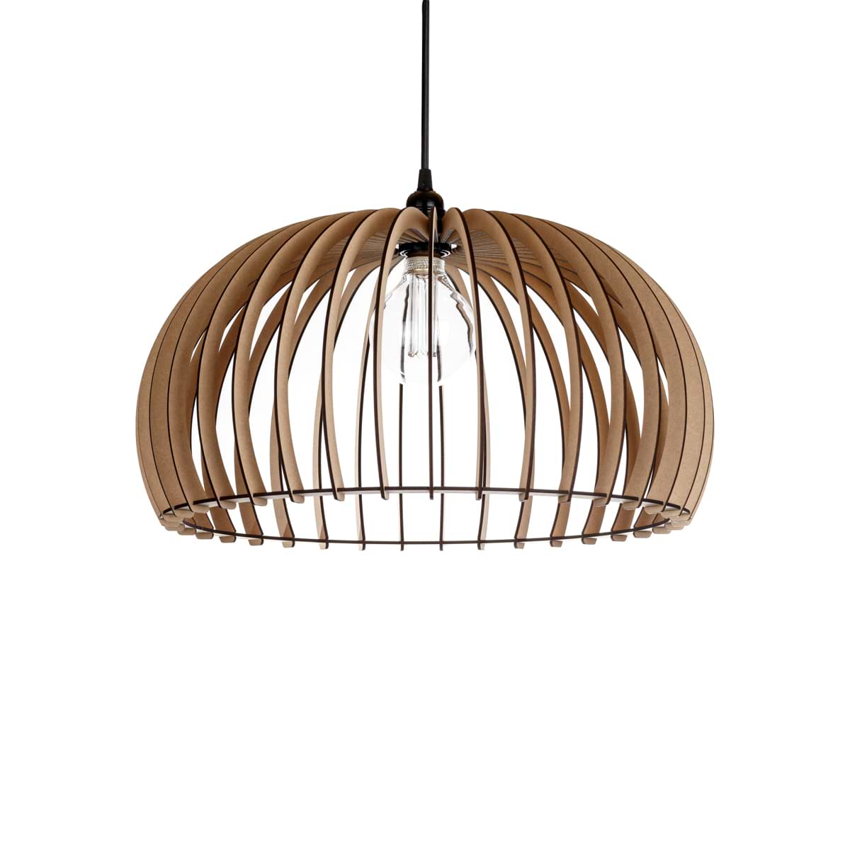 Houten hanglamp