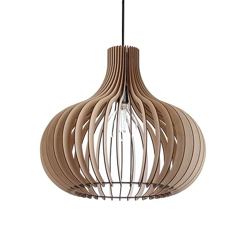 Houten hanglamp