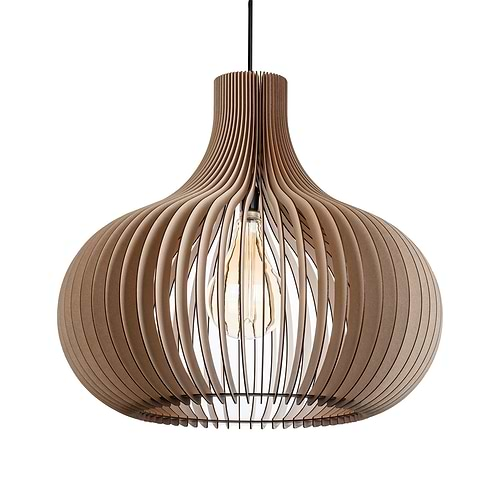 Houten hanglamp