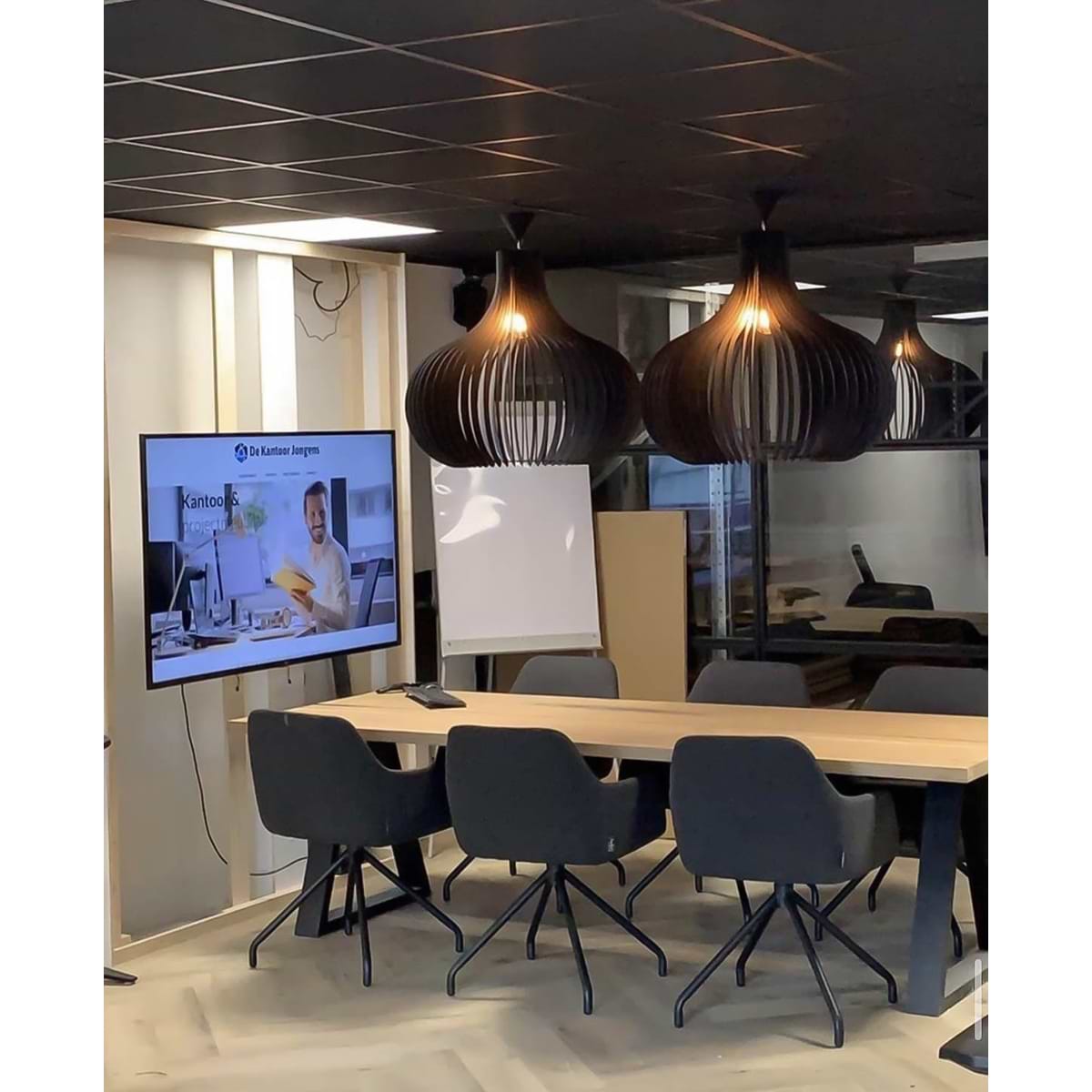 Houten hanglamp