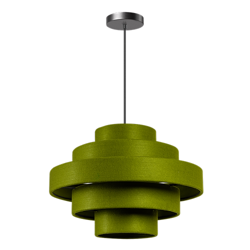 05-HL4397-33. Een sfeervolle groene hanglamp van vilt. Serie Jones van het merk ETH. Deze Jones hanglamp is ook verkrijgbaar in de kleuren antraciet en creme. Zoek in onze website op 'Jones'.