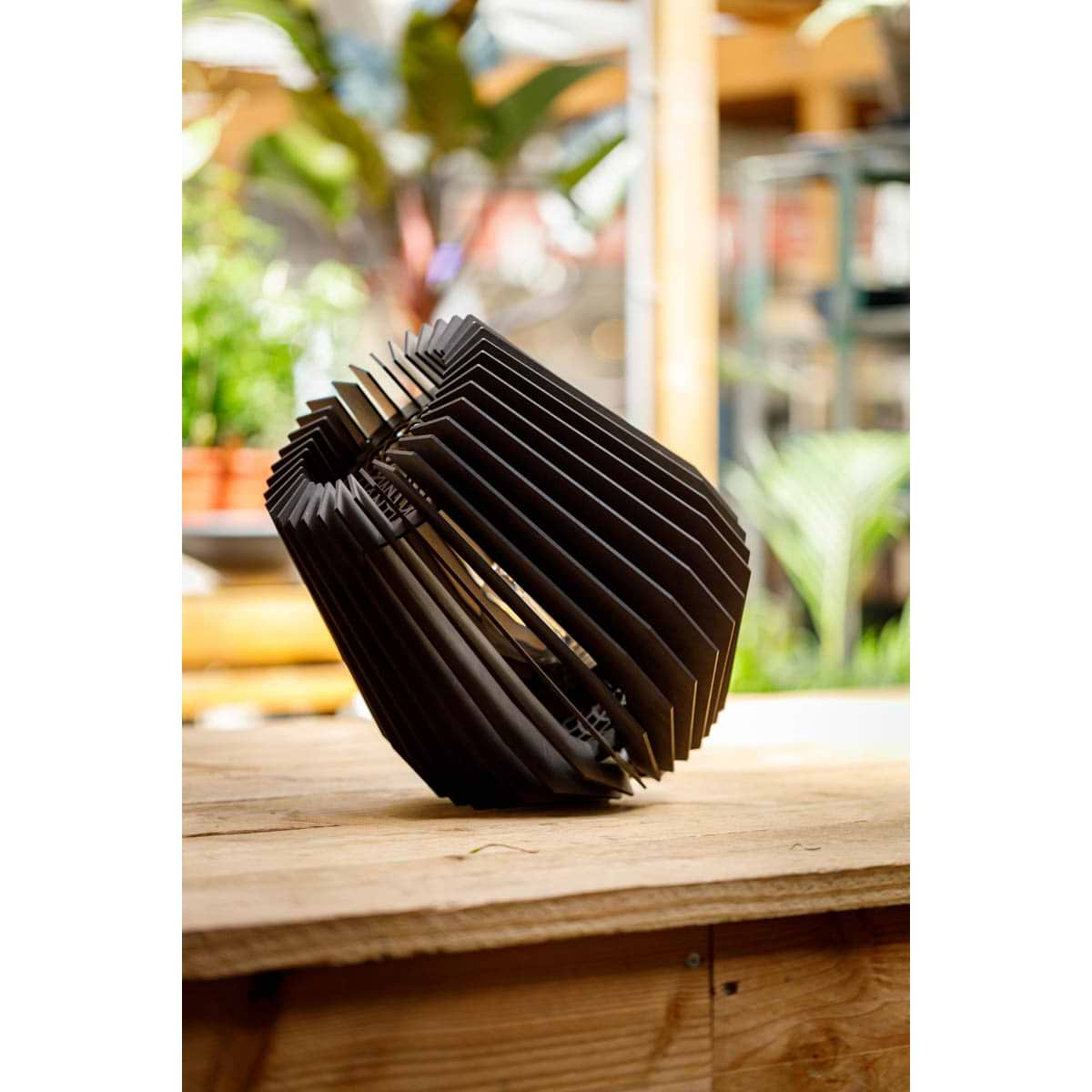 Houten tafellamp