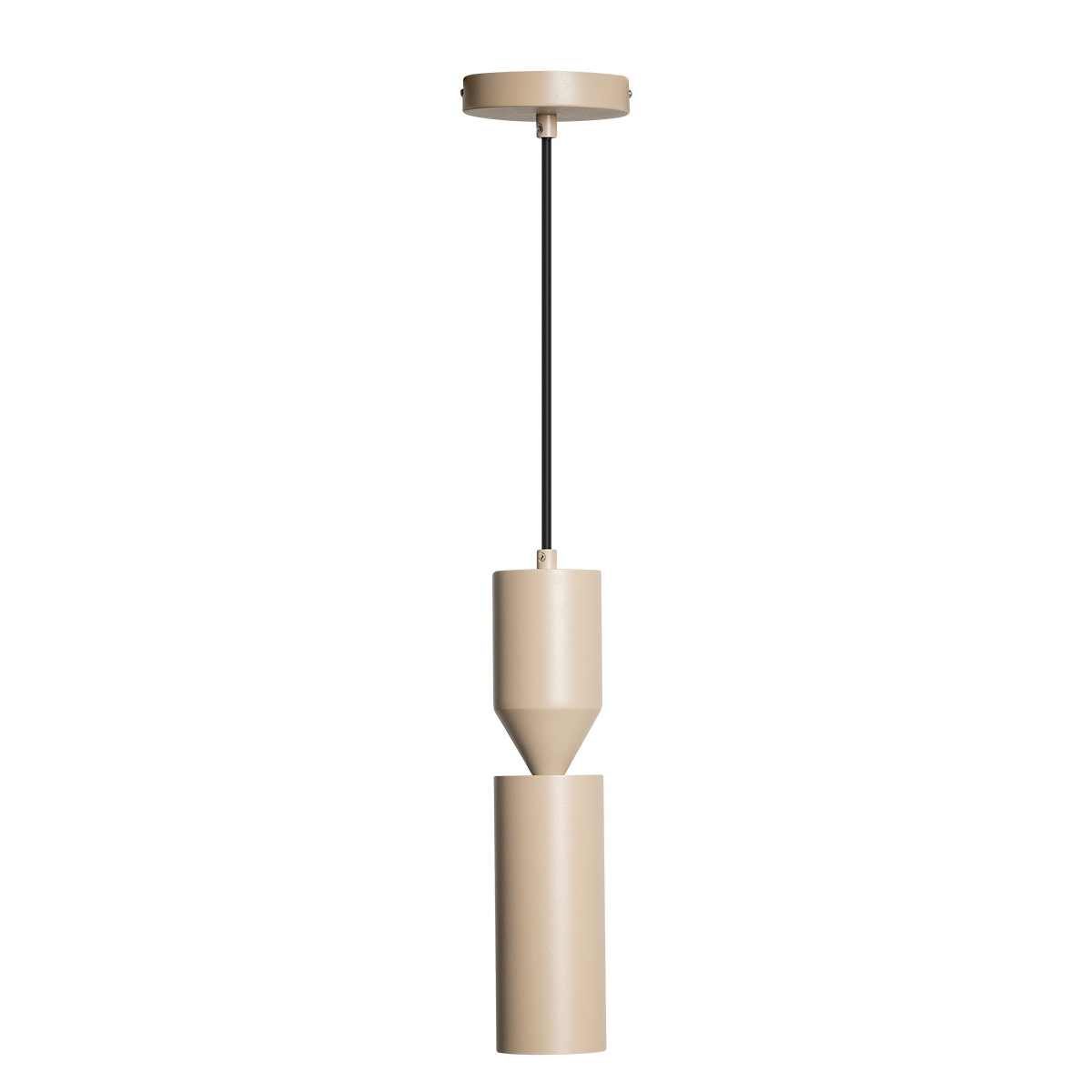 05-HL4222-59. Moderne zandkleurige strakke hanglamp