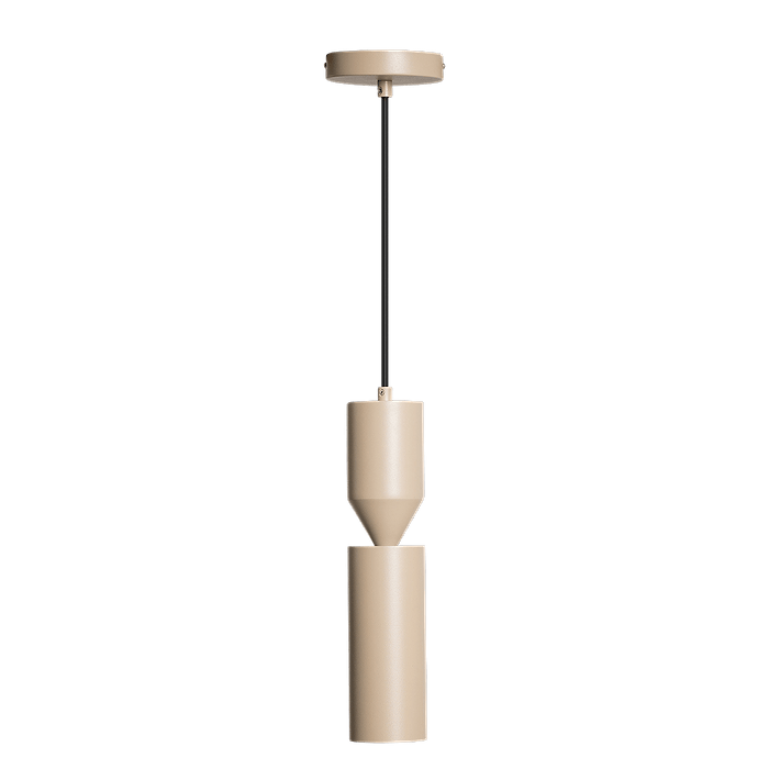 05-HL4222-59. Moderne zandkleurige strakke hanglamp