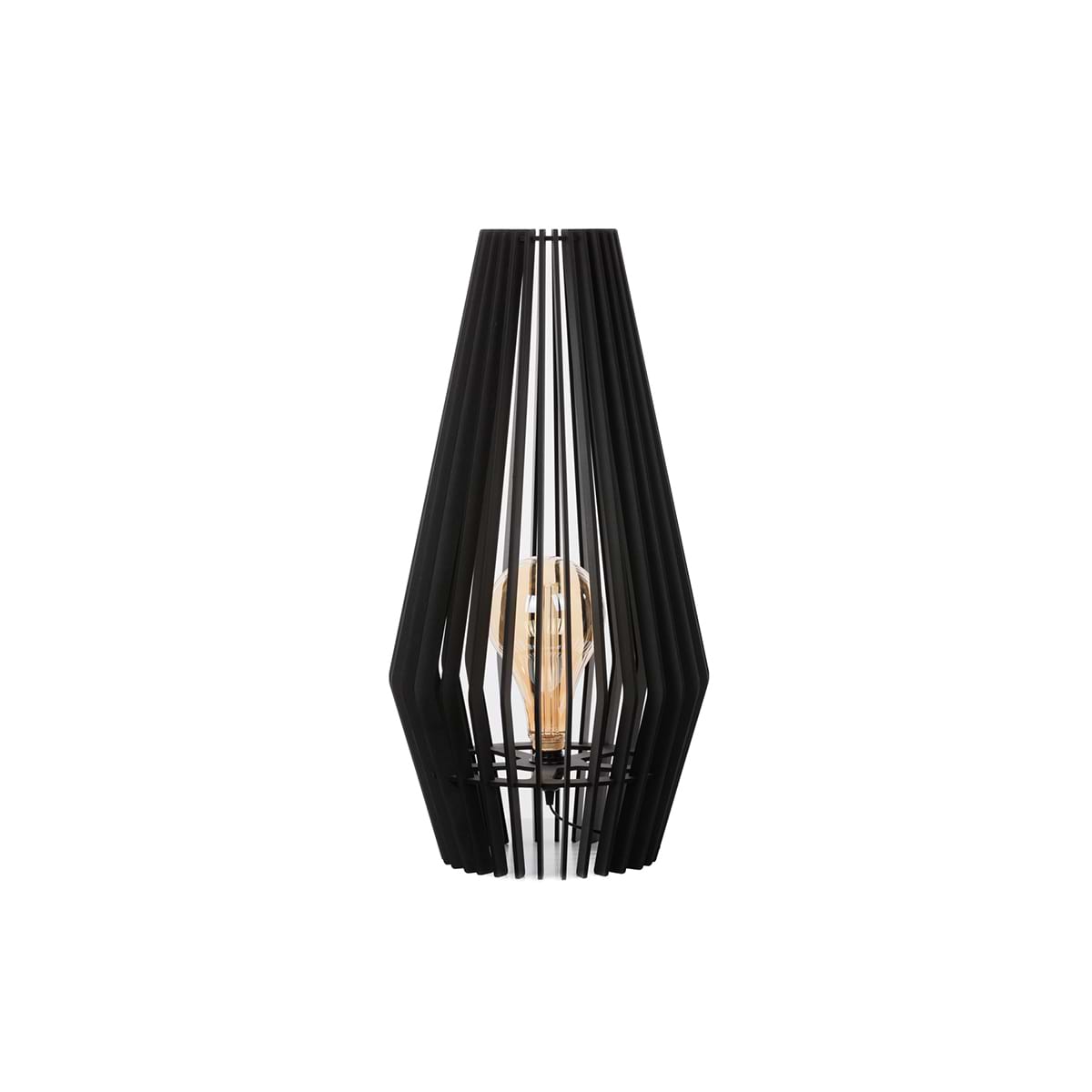Houten vloerlamp