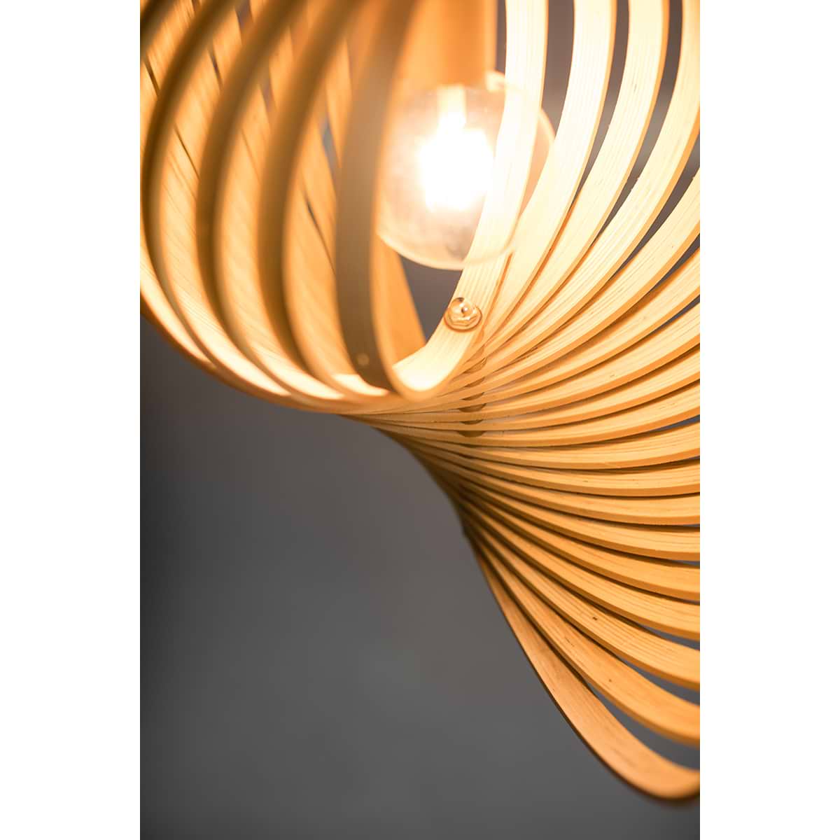 05-HL4540-70. Bijzondere naturel houten hanglamp Woody
