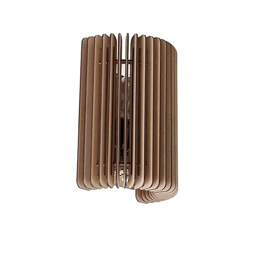 Houten wandlamp