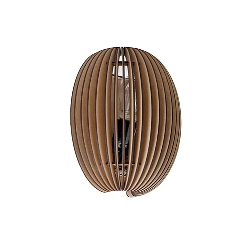 Houten wandlamp